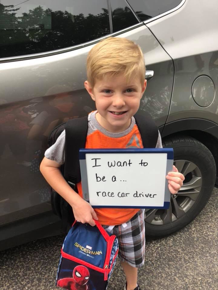 I want to be a... race car driver!